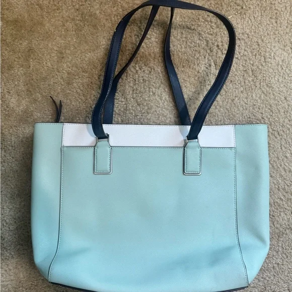 Kate Spade Mint and White Tote Bag - Picture 2 of 7